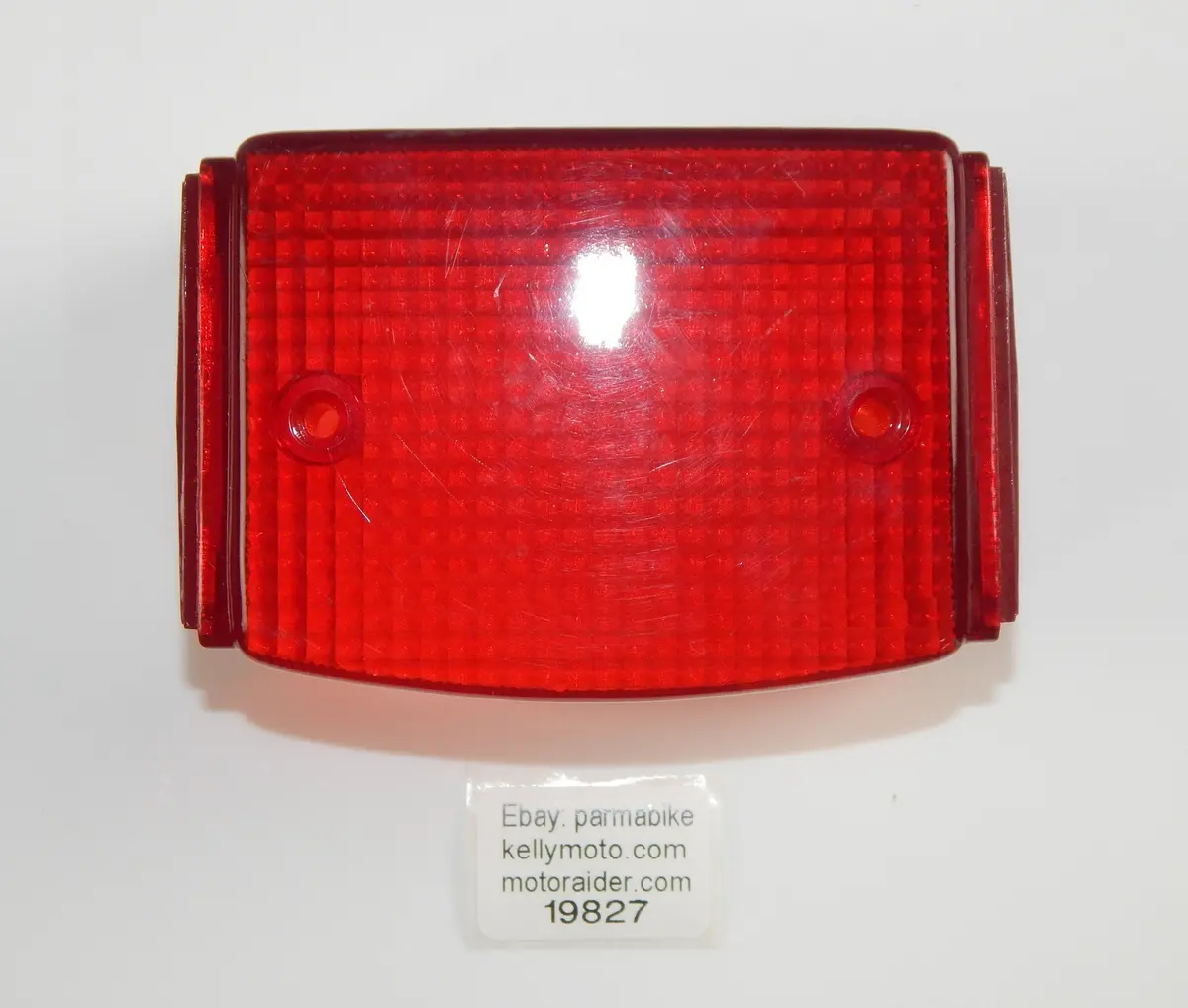 Vintage Motorcycle Rear Tail Stop Light Lens 4"X 3" Yamaha Honda Kawasaki Suzuki 1