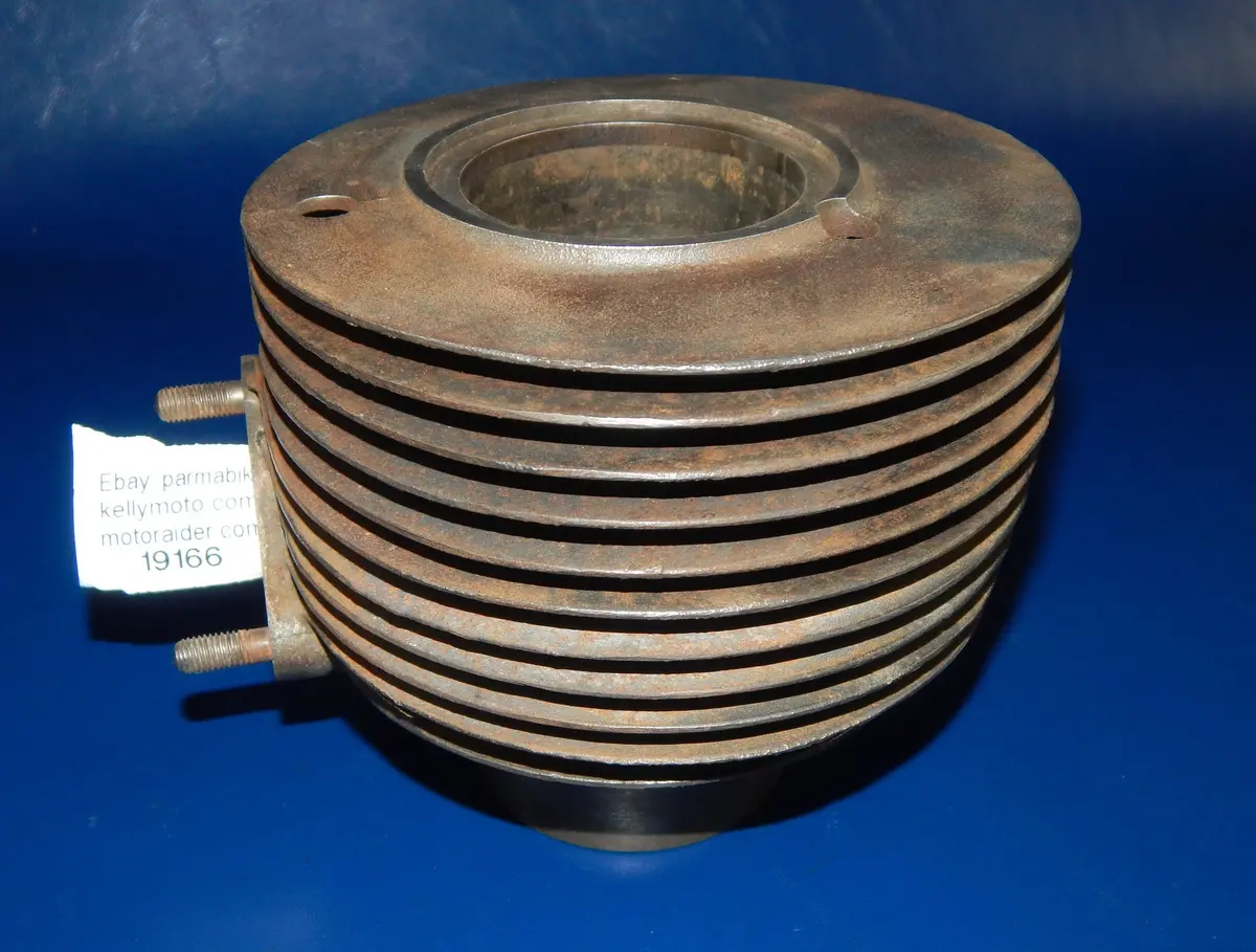 1960'S  Vespa Piaggio Motor Engine Cylinder Barrel Bore 58.50Mm Vintage Scooter 1