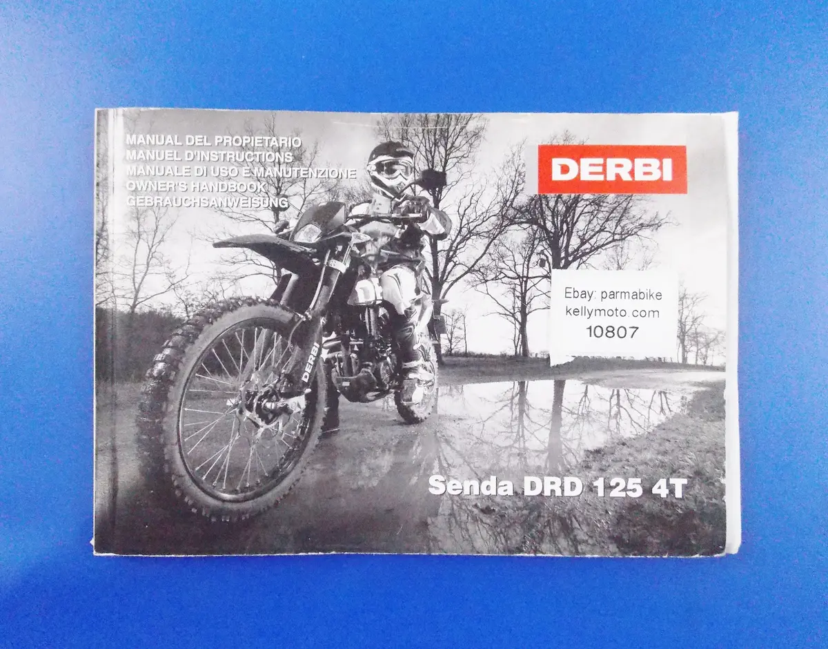 Derbi Senda Drd 125 4T Owner's Manual Italian/French/English/German/Spanish Book 1