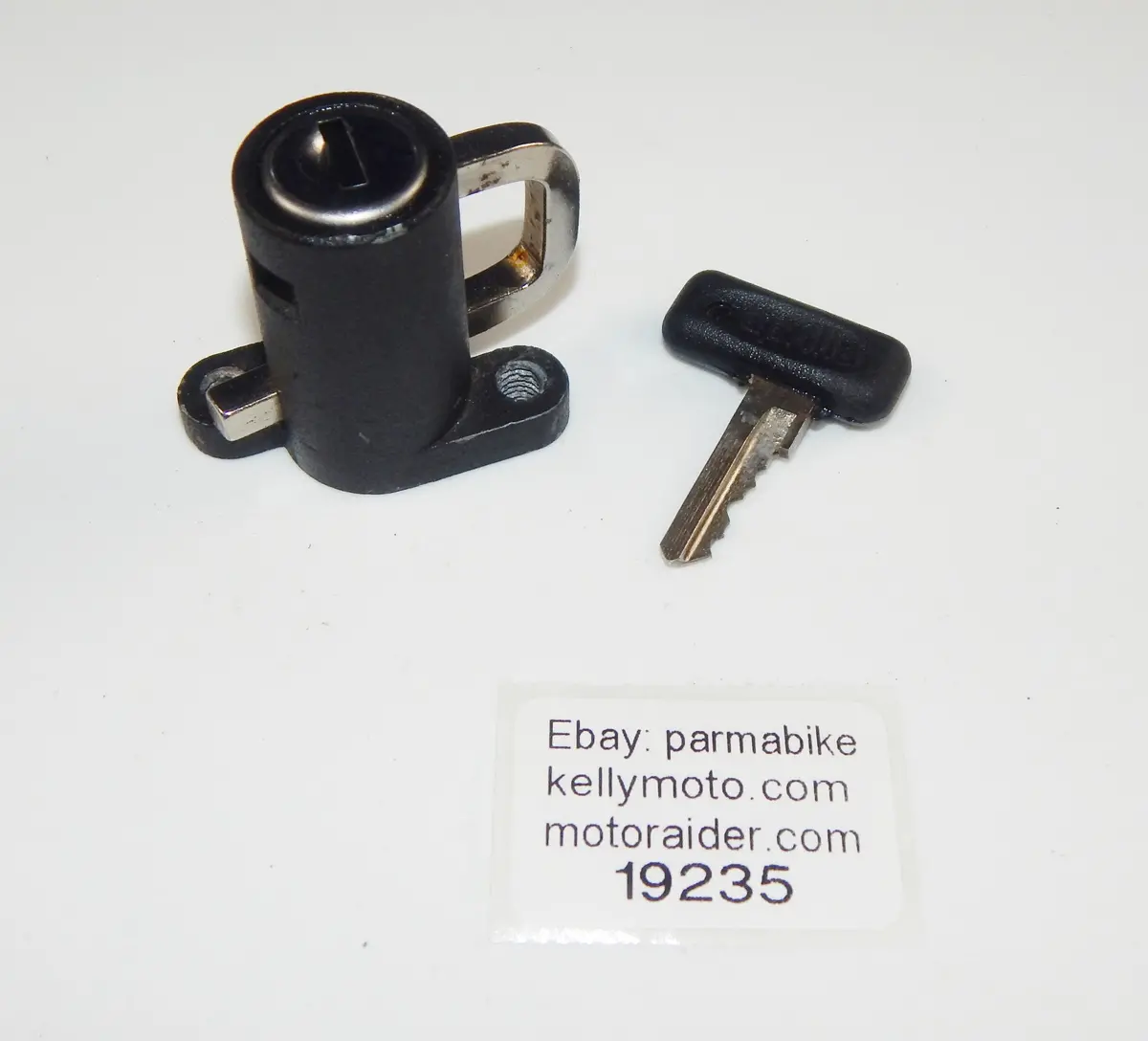 Vintage Motorcycle Scooter Aprilia Helmet Lock With Key Italy 1