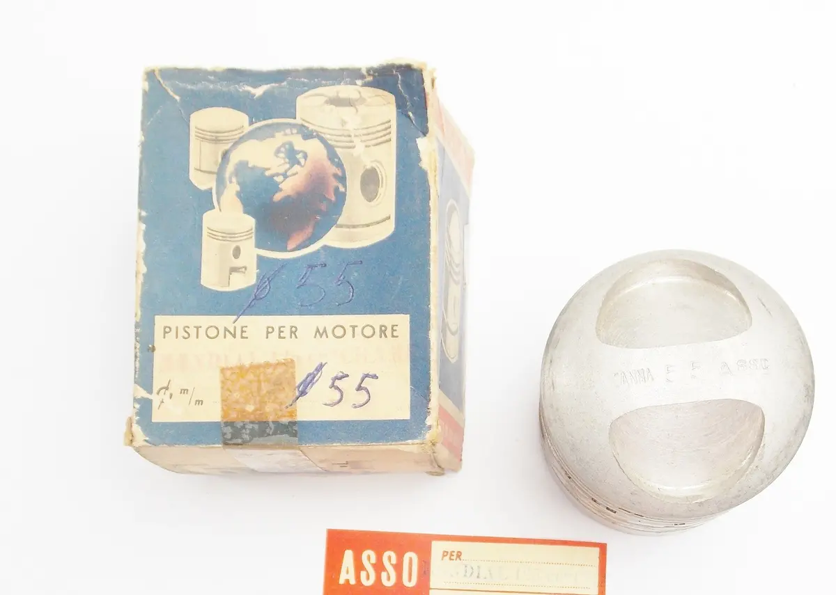 Nos Asso Werke Mondial 125 Champion Piston Diameter 55 Mm Motor Engine Top End 1
