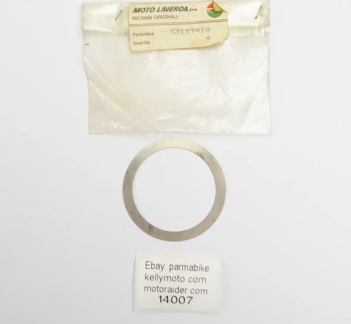 Oem 1980-1982 Lz125 Laverda Zundapp Rh Crankcase Washer Shim Thk=0.19Mm 31117410 1