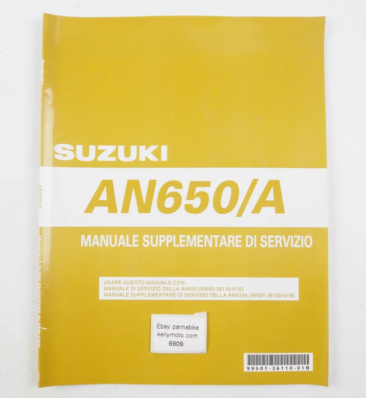 Suzuki 2005 An650/A Supplementary Service Manual Book Italian 99501-36110-01B 1