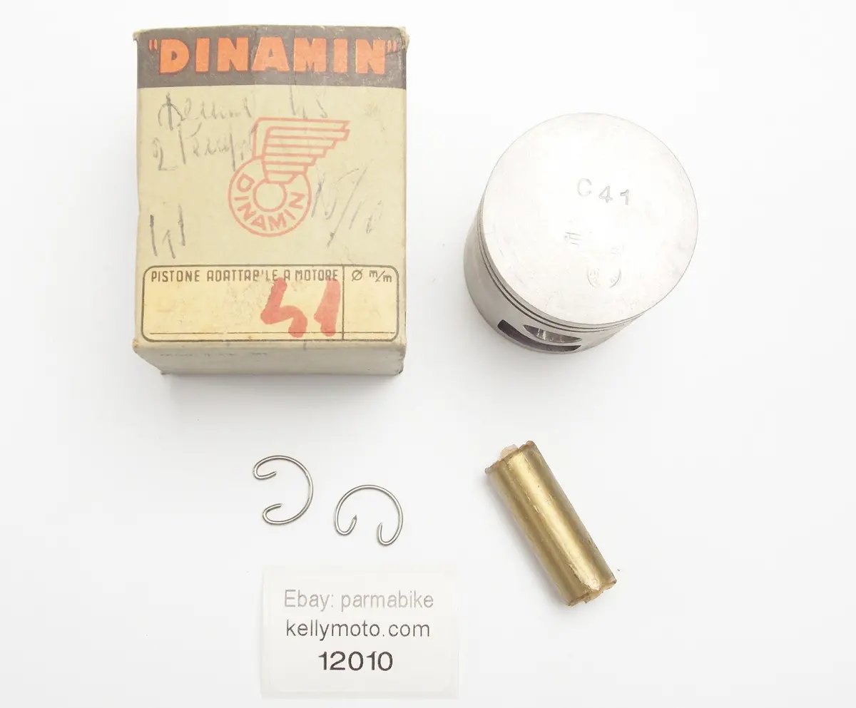 Nos Dinamin Piston + Pin + Clips D. 41 Mm Demm 48 Cc 2-Stroke 1