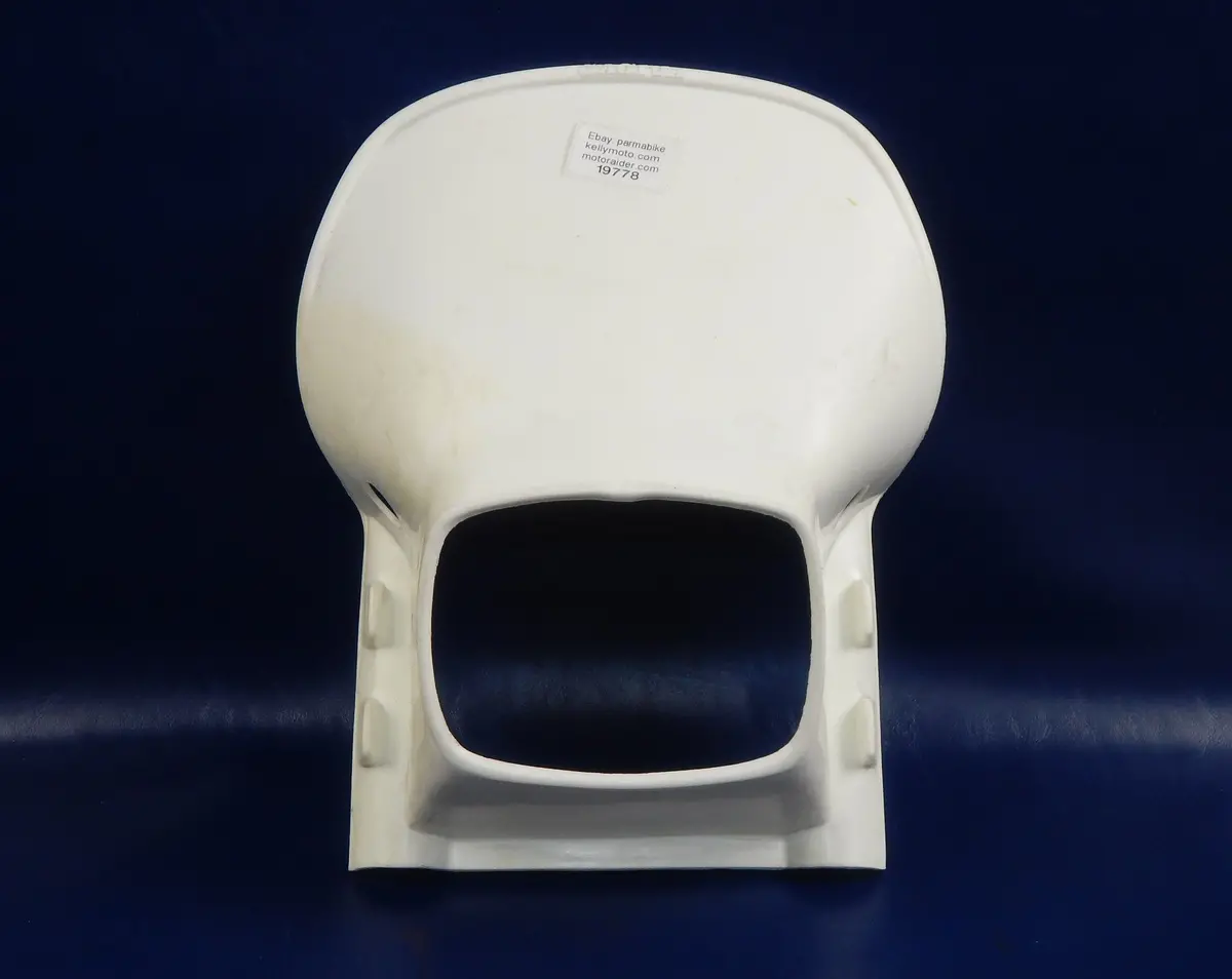 Oem Cagiva Headlight Cowling Cover Plastic White Number Plate 8.5"X13" Enduro 1