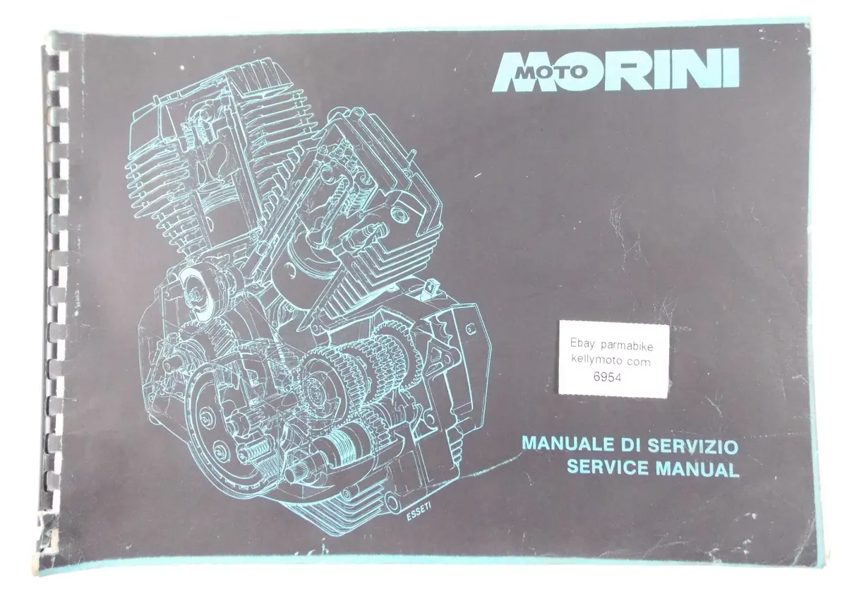Moto Morini 125 Service Manual Book Italian/English 40133 1