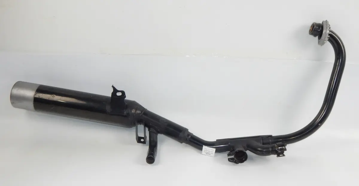 Oem Yamaha 1984 Fj600 Left Side Black Exhaust Muffler Pipe 49A-14711-00 Vintage 1