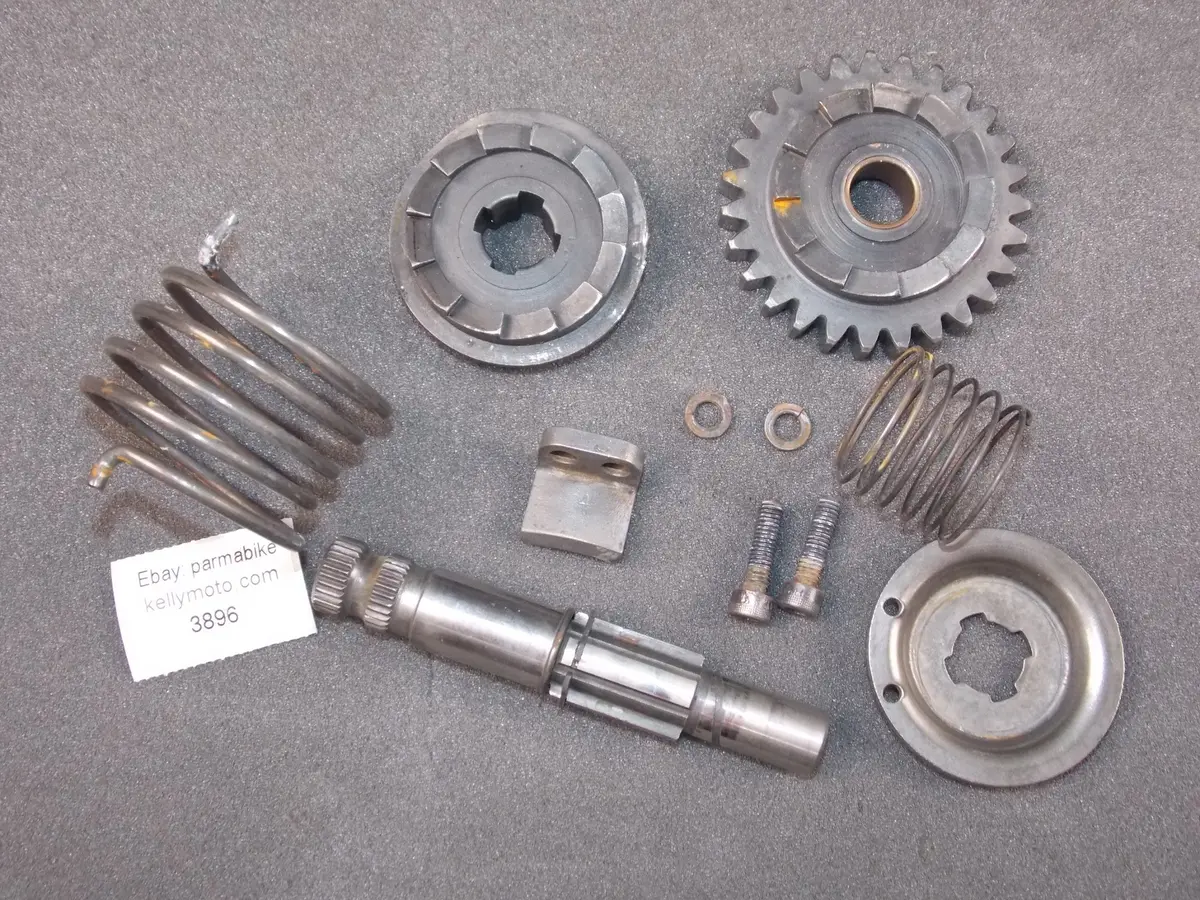 Husqvarna 1972 Cr 250 Kick Starter Gear Shaft Spring Assembly 1