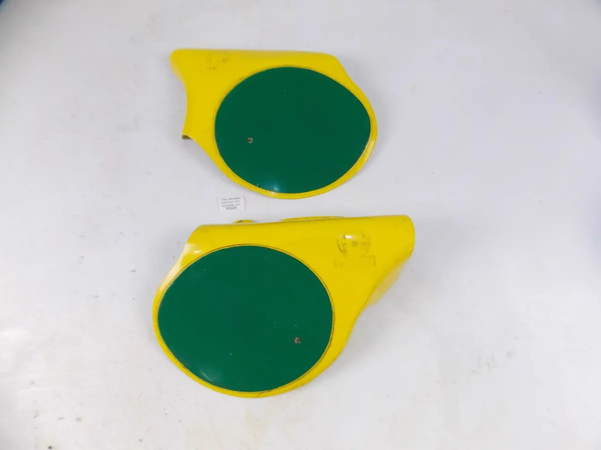 Beta 1978 Cr 250 Frame Fiberglass Rh Lh Side Cover Panel Number Plate Yellow 1