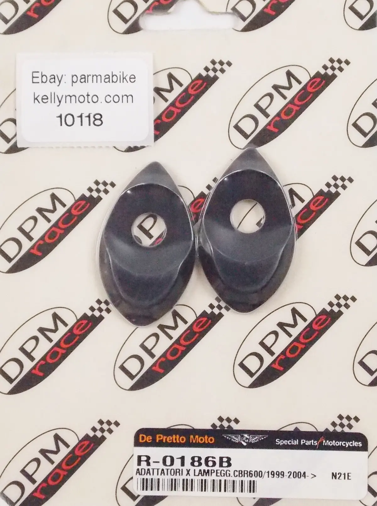 De Pretto Moto Honda Adapters Indicators Turn Signal Cnc Aluminum Black  R-0186B 1
