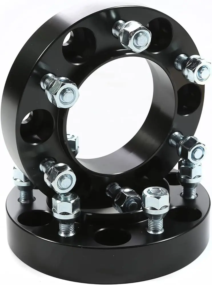 1.25" Hub Centric Wheel Spacers Set Of 2 Black 6X5.5 / 6X139.7 - Pt# 1.25Hctacobk2 (D3) 1