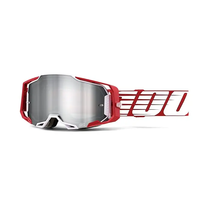 100 Percent Armega Dirt Bike Goggles & Motocross Goggles Red 1