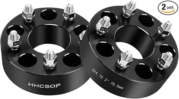 Chevy S10 Blazer 5X4.75 Wheel Spacers 2"(50Mm) Bore 70.5Mm With M12x1.5 Studs (4 Pc Set) - Pt# 251 (E4) 1