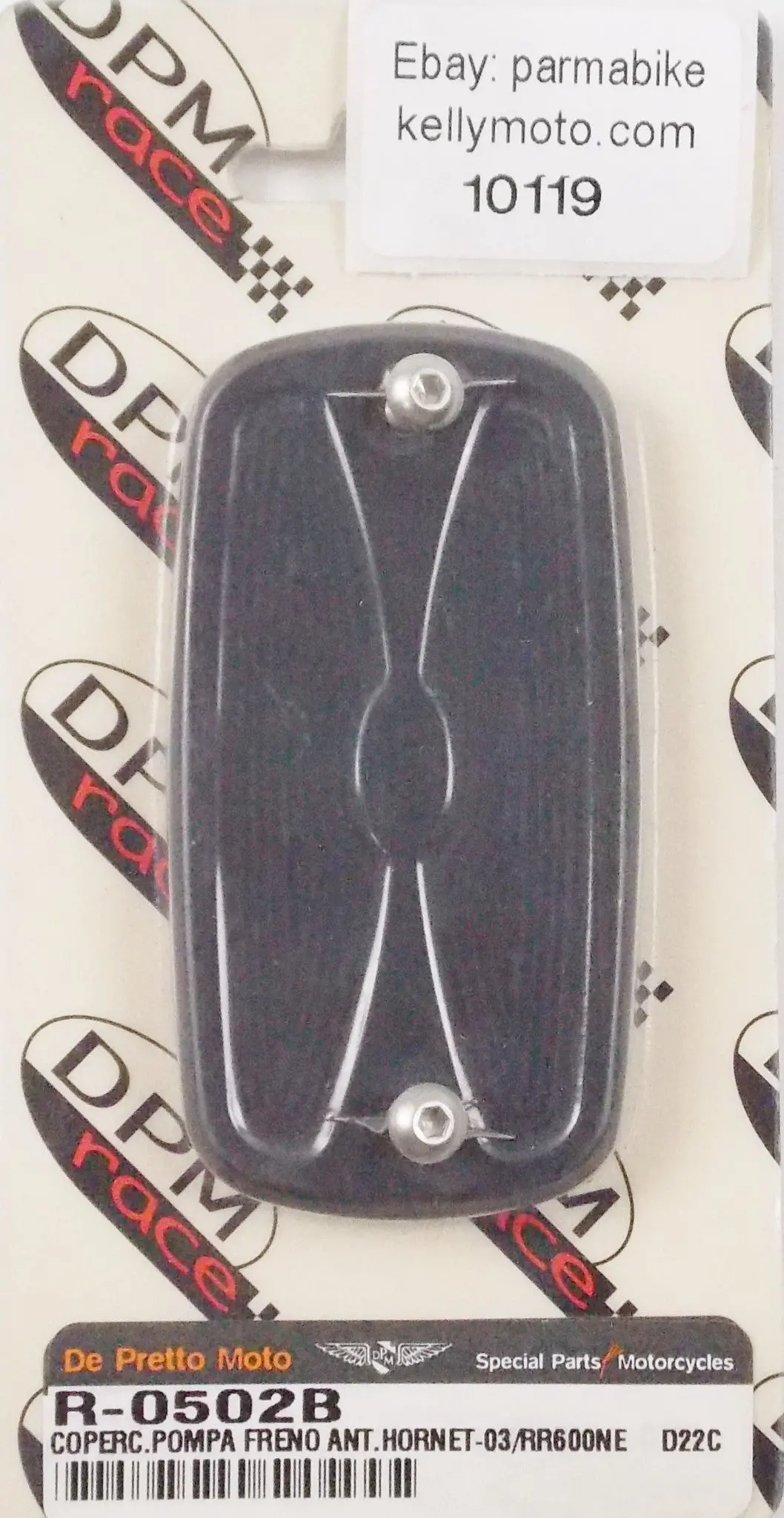 De Pretto Moto Honda Cbr Nc Hornet Front Wheel Brake Pump Cover Black R-0502B 1