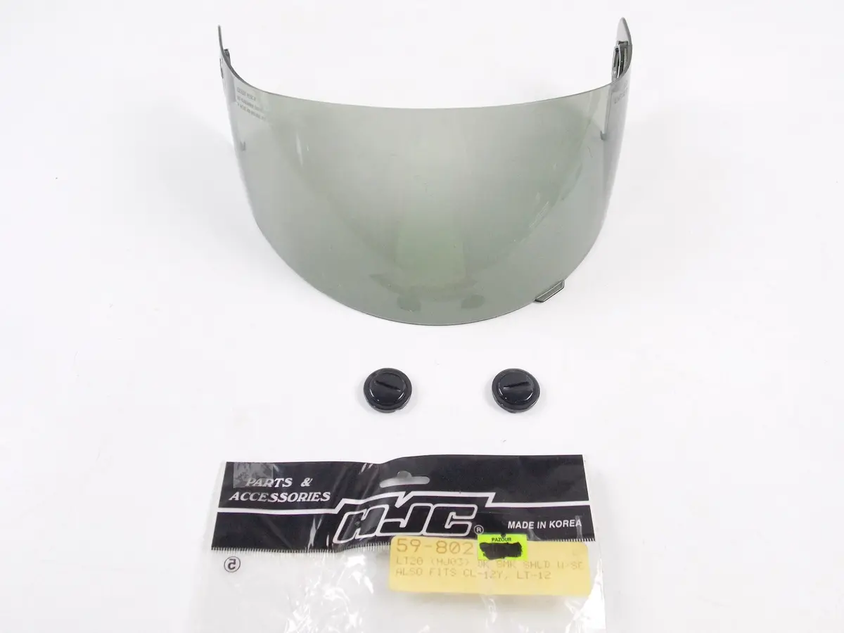 Hjc Motorcycle Atv Helmet Dark Smoke Face Shield Mask Visor Screen 59-802 1