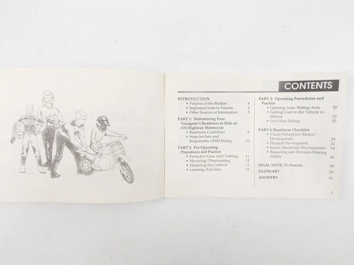 1991 Suzuki Parent Youngster Off Highway Motorcycles Manual Book 99014-20650-03A 2