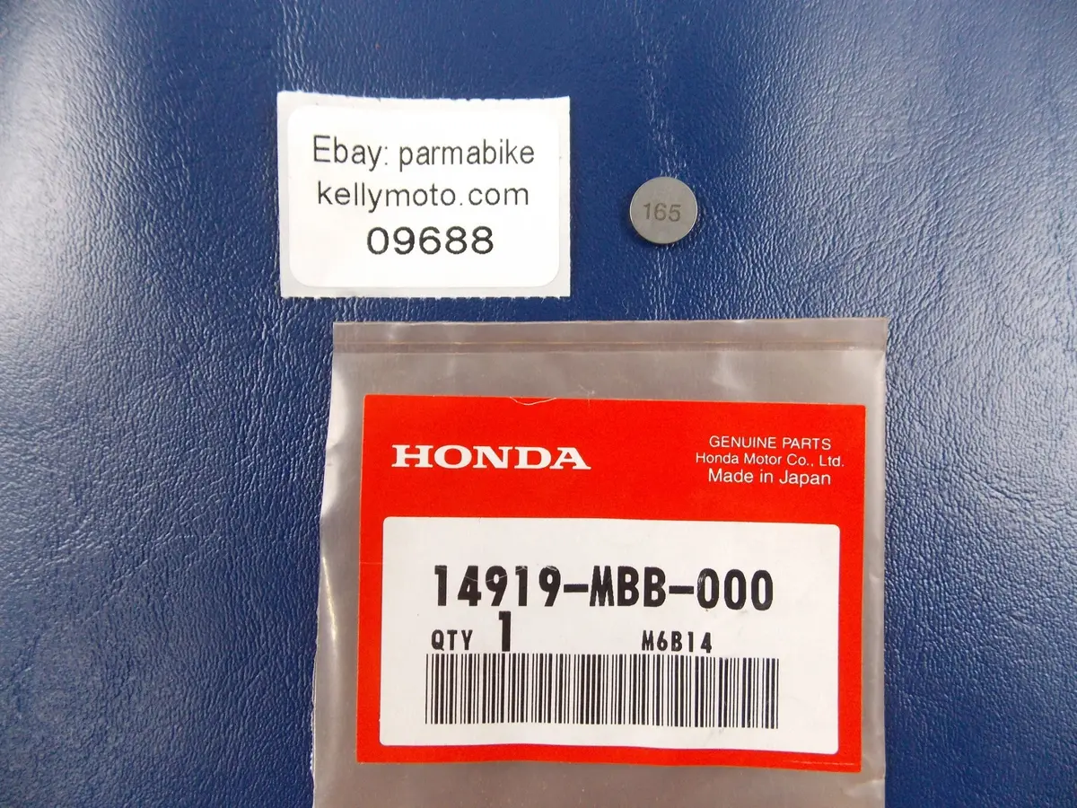 Oem Honda 2002-2017 | 2019 Crf450 2019 Crf250 Shim Tappet "165" 14919-Mbb-000 1