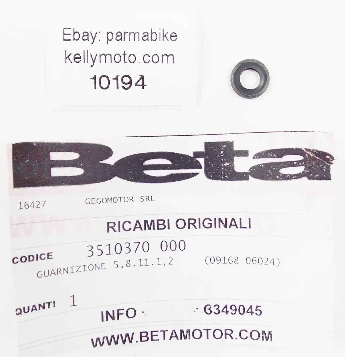Nos Beta 2014 Alp 4.0 Engine Case Gasket 3510370-000 1