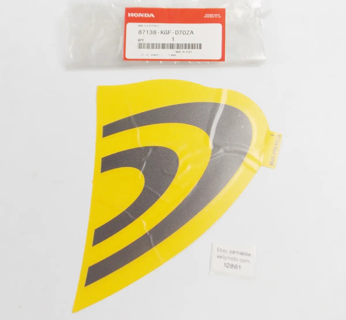 Oem Honda 2004-05 Nes125/150 Mark A. Decal R. Body Cover Type 1  87138-Kgf-D70za 1
