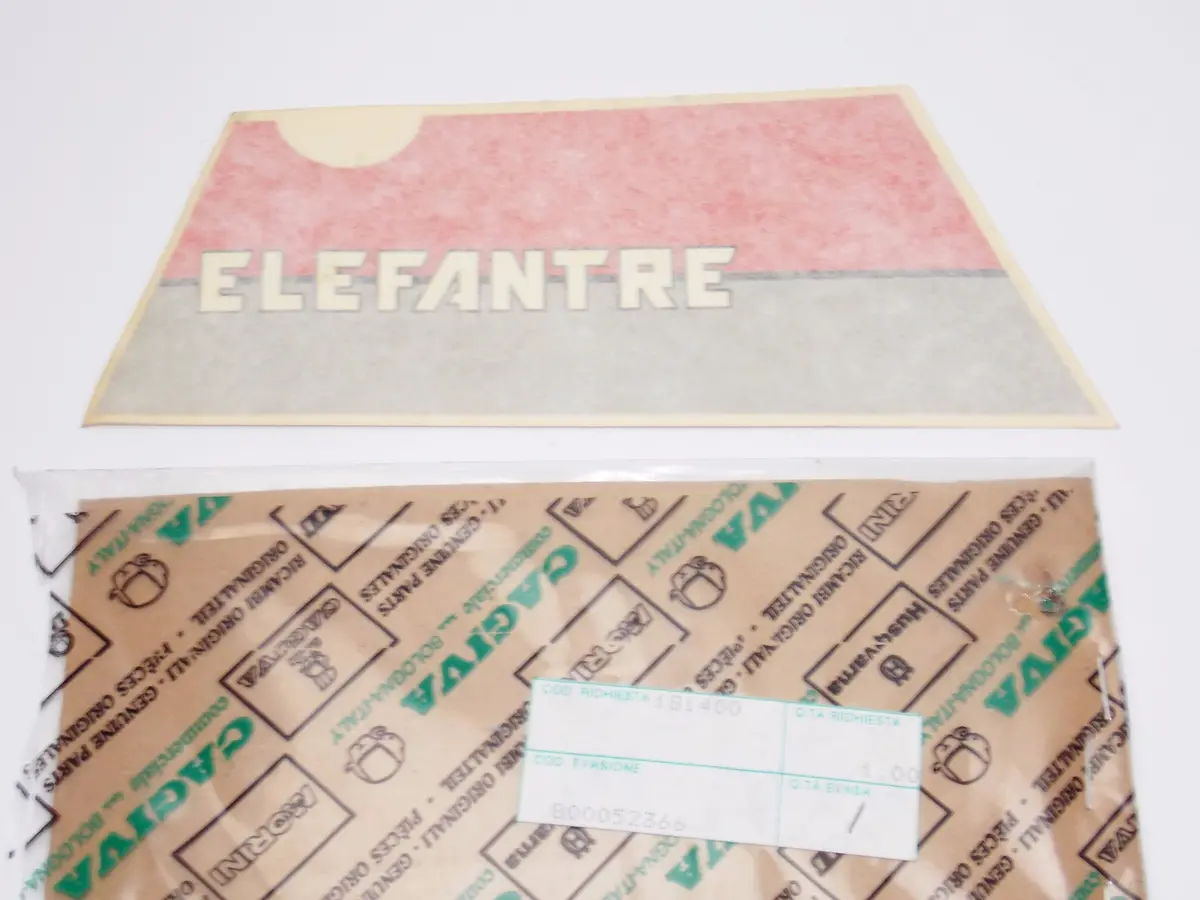 Nos Cagiva 1987 Elefantre 125 Right Trim Red/White/Grey Sticker Decal 800052366 1