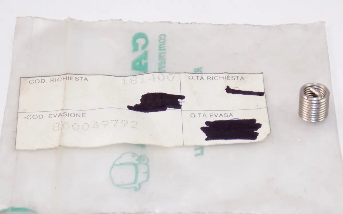 Nos Oem Cagiva 87-89 Vmx 125 240 250 Cross Inserted Thread Screw 800049792 1
