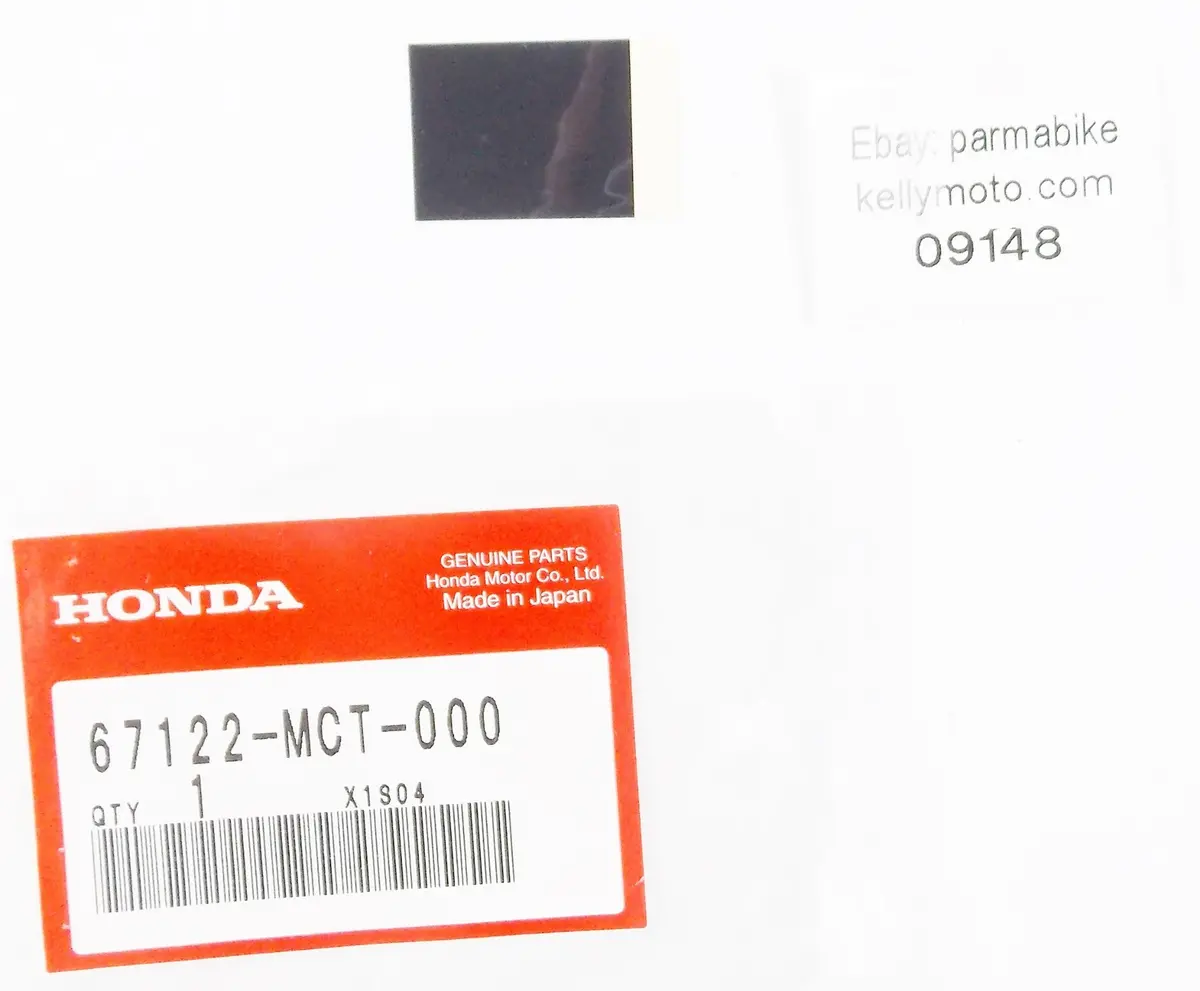 Nos Oem 2002 Honda Fsc600  Front Cover Garnish 2 Tape B 67122-Mct-000 1