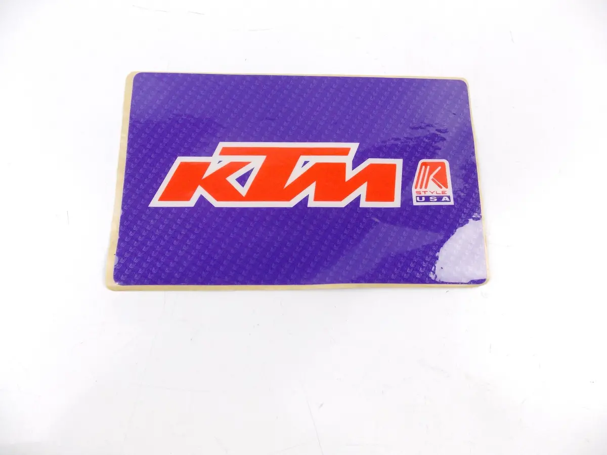 Nos Ktm Sticker Decal Mark Emblem 11"X7" Ktm Style Purple/Red/White Xc Sx Ex Mx 1