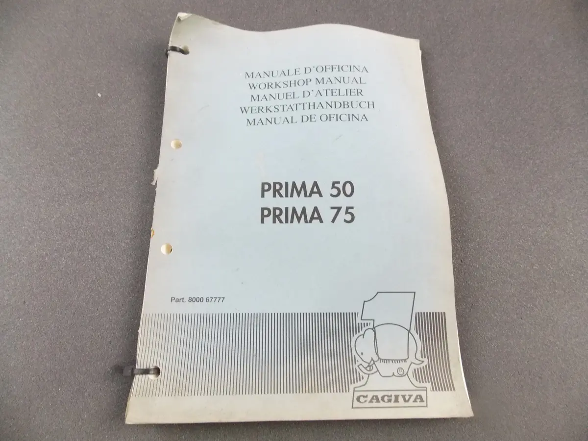 Oem Cagiva Prima 50 Prima 75 Workshop Manual Book 800067777 1