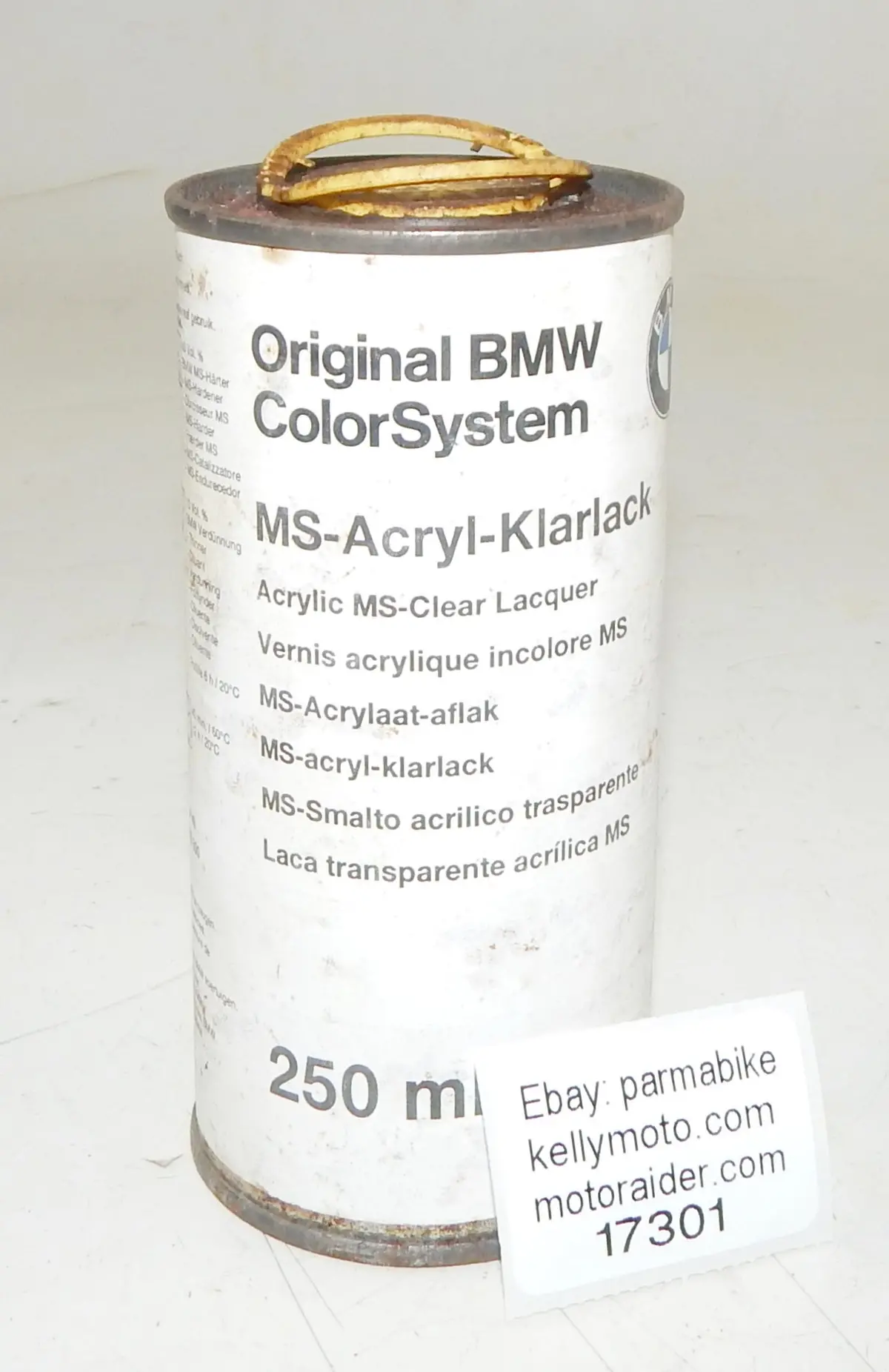 Oem Bmw Paint Can 250Ml Acrylic Ms-Clear Lacquer 1