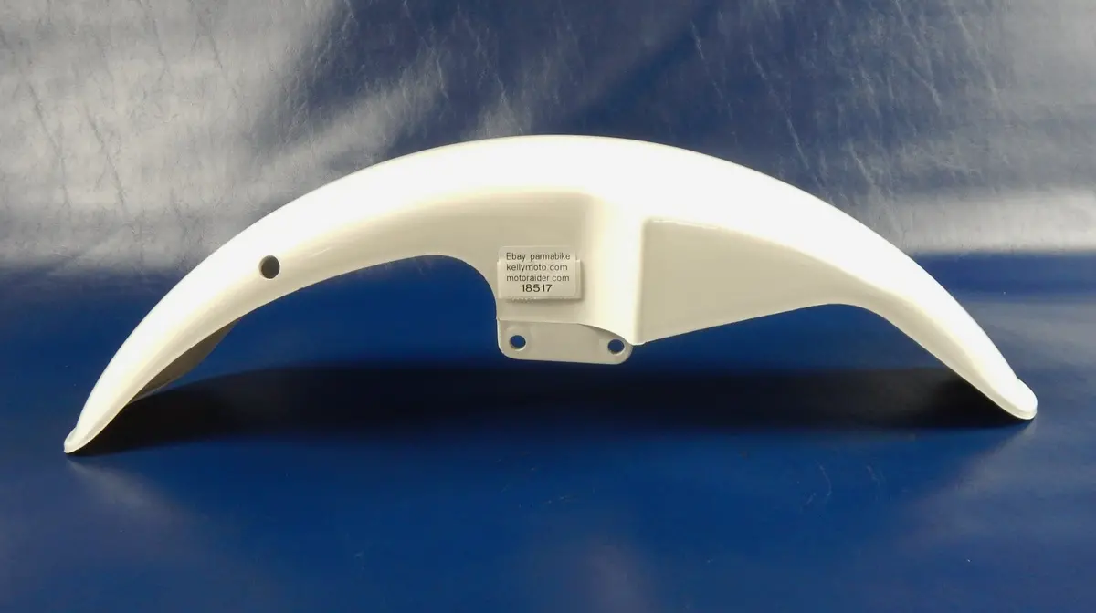 Oem Laverda 1990 Lb-1 Sport Front Fender White Plastic L=26" W=5" Vintage Italy 1