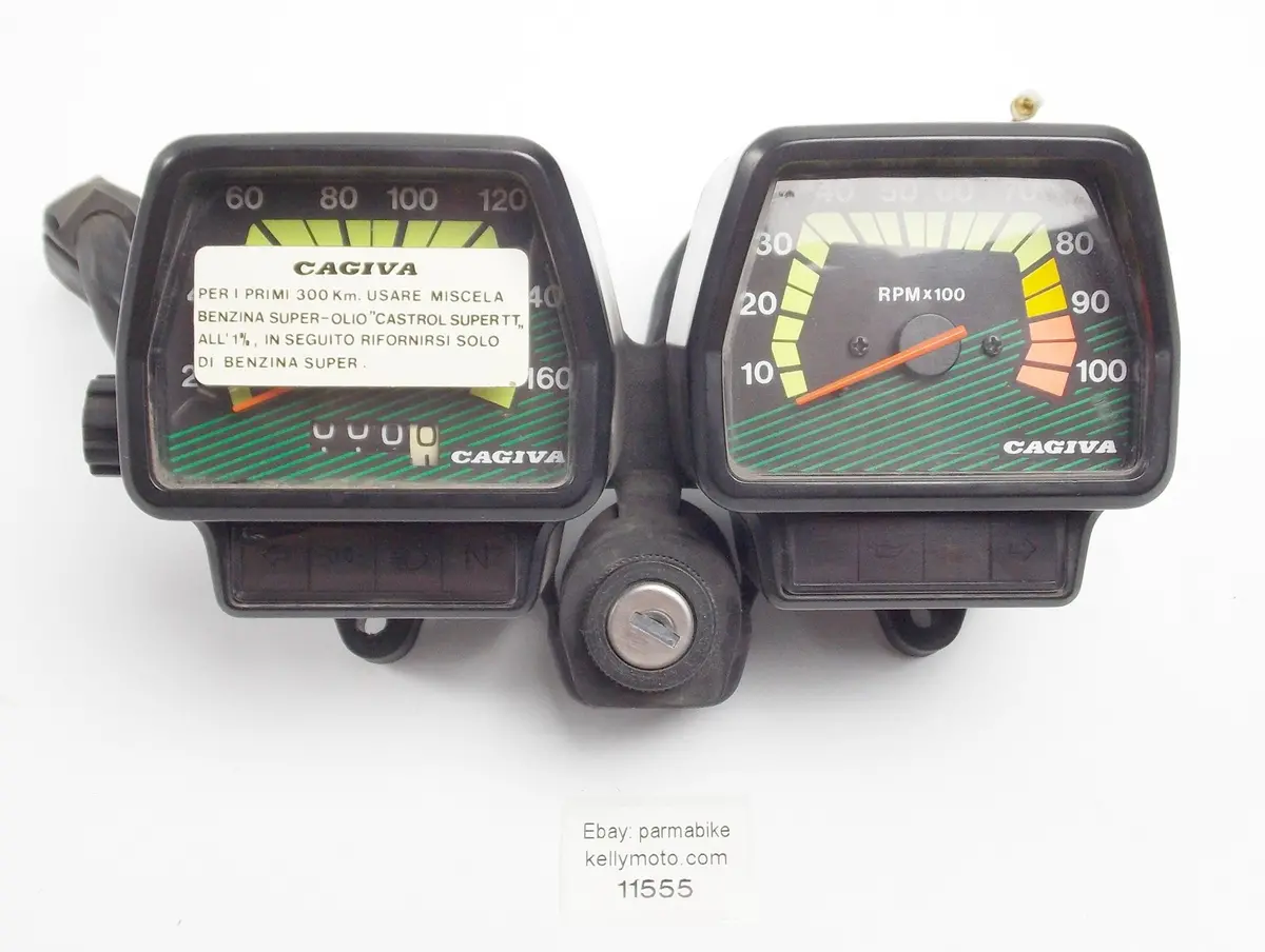 1986 Cagiva Elefantre 125 Tachometer Speedometer Gauges Instrument Elefant-3 1