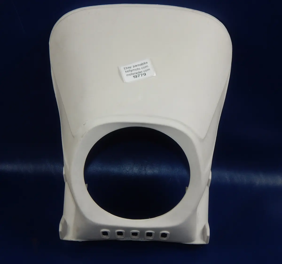 Universal Nonfango Pk-533 Headlight Cowling Number Plate White 8"X13" Enduro 1