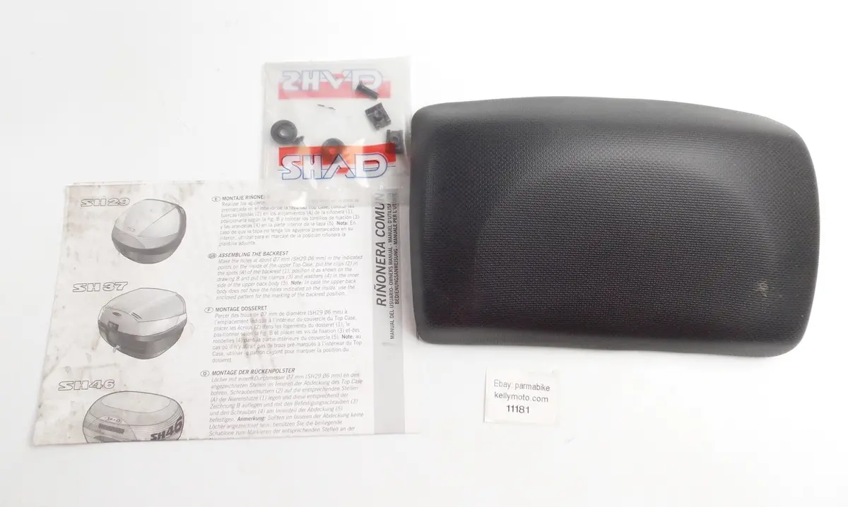 Oem Honda Top Case Backrest Pad Shad Sh29 Sh37 Sh46 08P60-Kpz-29L | 08P60kpz29l 2