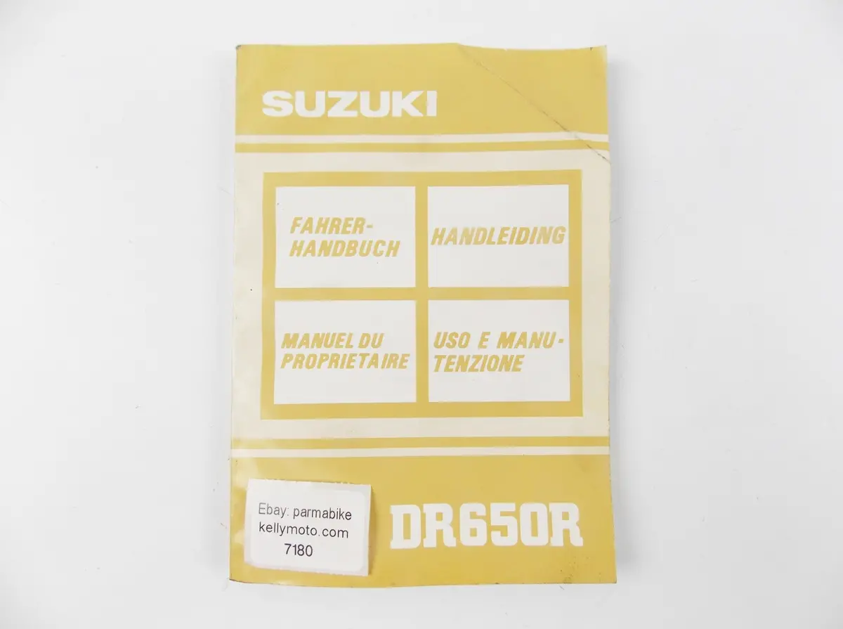 1990 Suzuki Owner User Manual Book Catalog Dr650r 99011-14A26-022 1