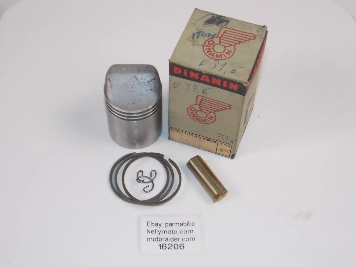 Nos Dinamin 106 Piston 39.6Mm+Rings+Circlips_11 Mm Pin #16206 1