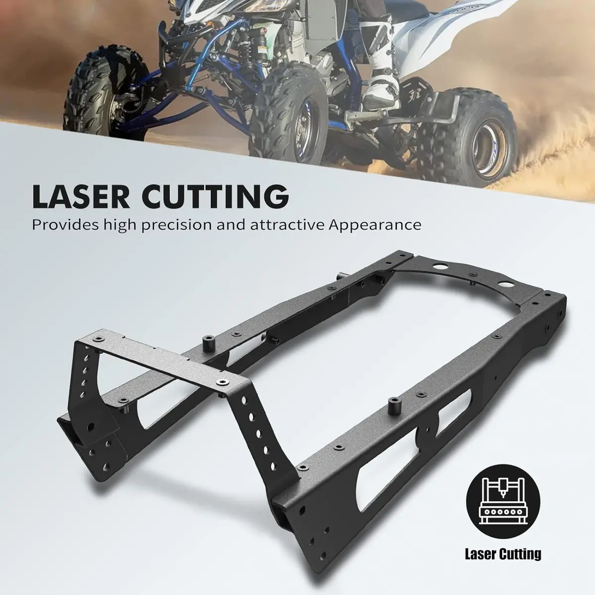 Rear Subframe Sub Frame Carbon Steel Compatible With Yamaha Raptor 700R 2009-2019 2020 2021 2022 2023/ Raptor 700 2006-2019 2020 2021 2022 2023 1