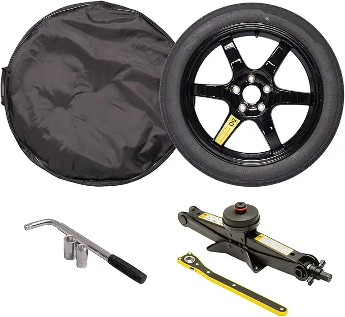 Goev Complete Spare Tire Kit For Tesla Model Y & Model 3 – 18” Compact Emergency Wheel Kit With Jack & Tools 1