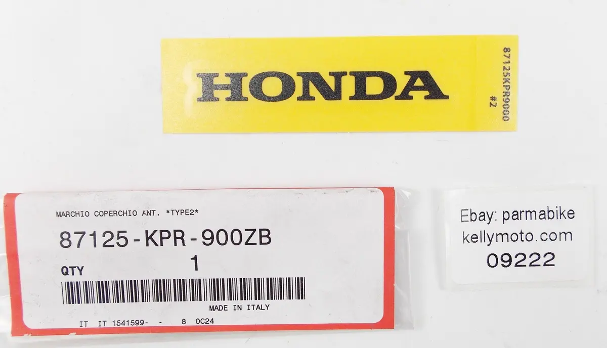 2005-2008 Honda Sh150/125 Ft Cover Type 2 Emblem Decal Sticker 87125-Kpr-900Zb 1