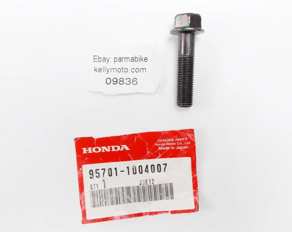Nos Oem 1982-2002 Honda Cb450/500  Flange Bolt (10X40)  95701-1004007 1
