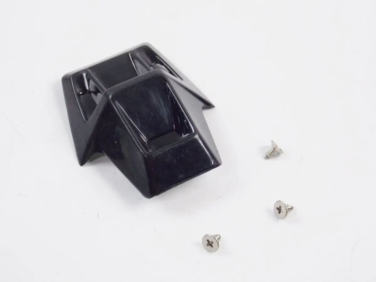 Air Vent With Screws (Black) For Hjc Or Kbc Moto Helmets Face Mask Shield Visor 1