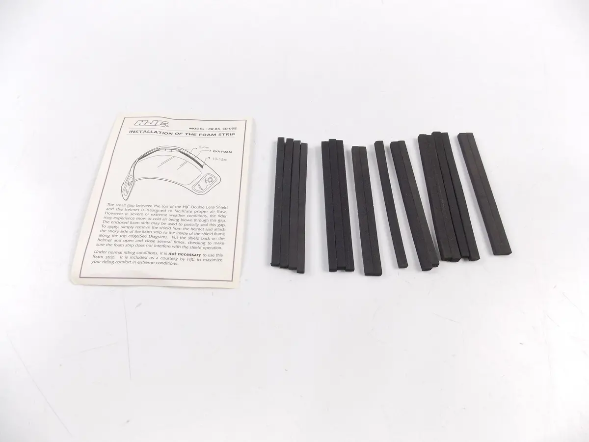 Foam Strips For Hjc Motocycle Helmet's Face Shield Mask Visor Model Cr-05 Cr-05E 1