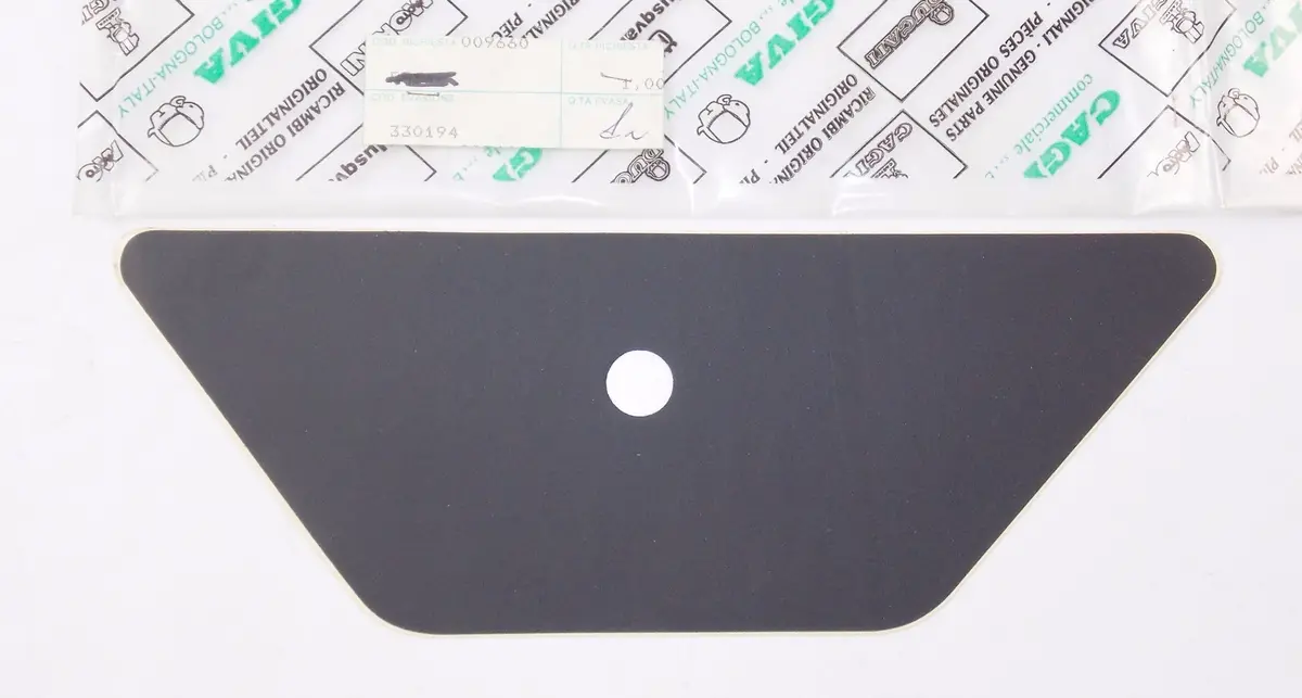 Nos Oem Morini 1987 125 Kj Rh Side Panel Number Holder Sticker Black 330194 1