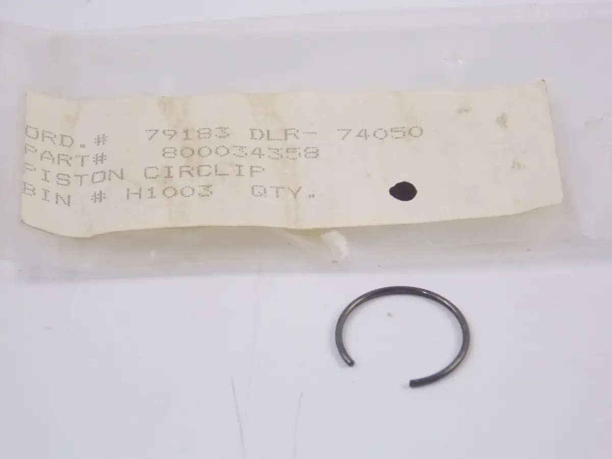 Nos Oem Husqvarna 1990-1995 Cr125 Wr125 Wrk125 Piston Circlip 800034358 1