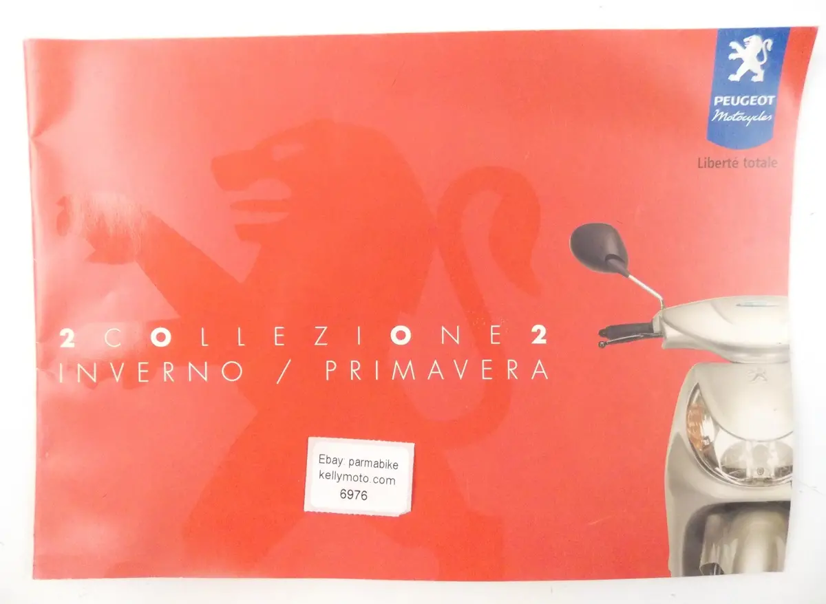 2002 Peugeot Trekker 50Cc Sale Dealer Brochure Pamphlet Italian 1
