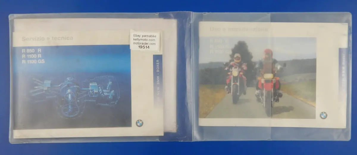 Oem Bmw R850r User Maintenance Owner User Manual 01449799314 + Service Logbook 1
