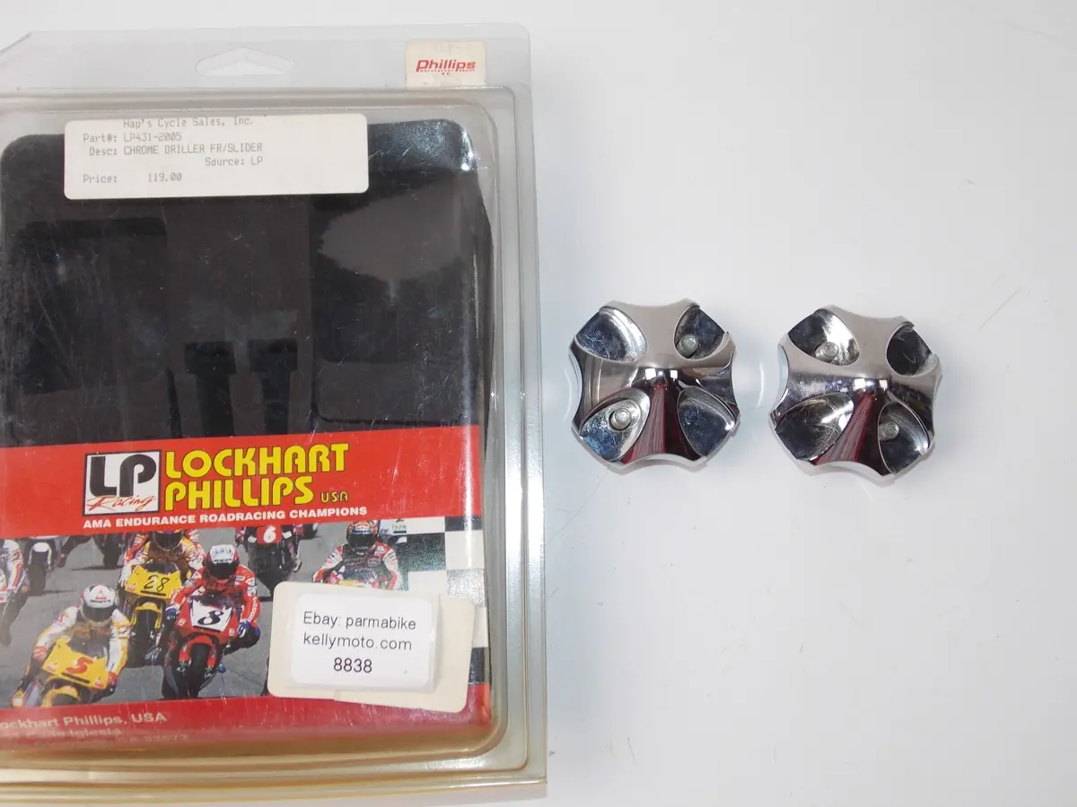 Lockhart Phillips Suzuki 2006-2007 Gsxr Chrome Driller Frame Sliders Lp431-2005 1