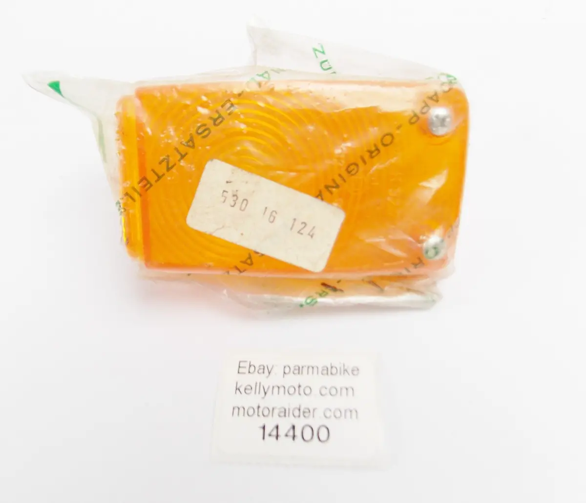 Oem 1977-82 Zundapp 529 Ks50 Sport Flashing Turn Light Amber Lens Ulo 530-16.124 1