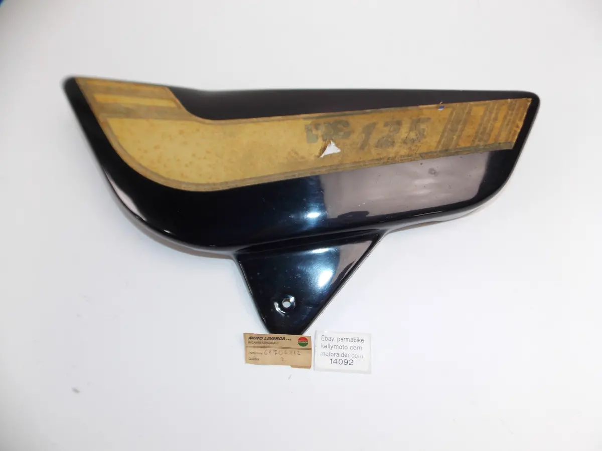 Oem Laverda 1981 Lz 1 125 Sport Lh Frame Side Panel Black With Graphics 61706112 1