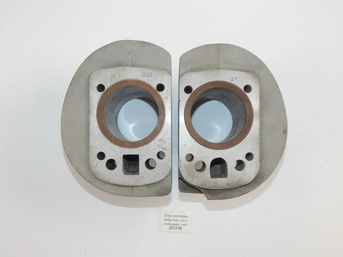 1950-1960'S Gilera 300Cc Twin Cylinder Motor Engine Bore D=59.50Mm Vintage Italy 1