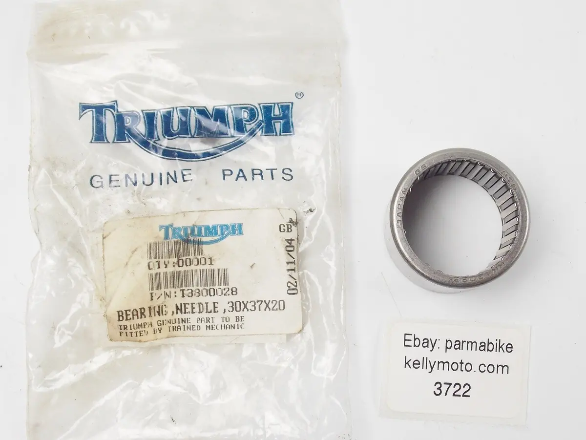 Oem 1997-1998 Triumph Daytona / Speed Triple Needle Bearing 30X37x20 T3800028 1